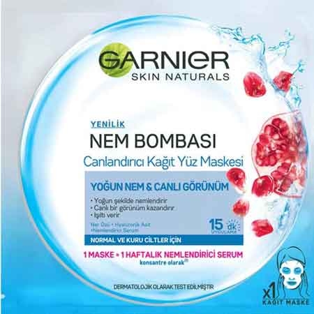 Garnier Nem Bombası Kağıt Maske